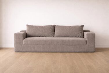 Місний диван 180 см у коробці не потребує складання, вакуумно-стиснутий пінопласт, доставляється компактно, сучасний дизайн (світло-сіра вельветова тканина, 2-місний) Світло-сіра вельветова тканина, 2-місний, 2-