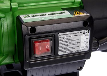 Насос для чистої води Gartenpumpe GP 1005C (напір 46 м, продуктивність 76 л/хв, діаметр входу/виходу 25 мм, потужність двигуна 1,1 кВт) 7521105