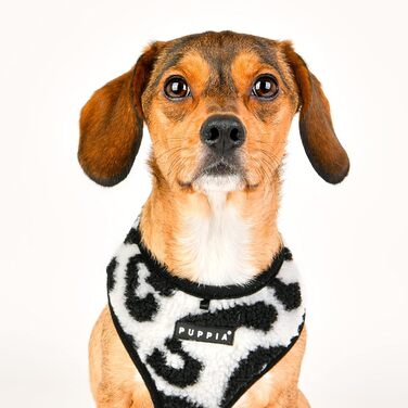 Шлейка Puppia Serval A для собак малих та середніх порід - регульована та зручна, чорна, розмір S