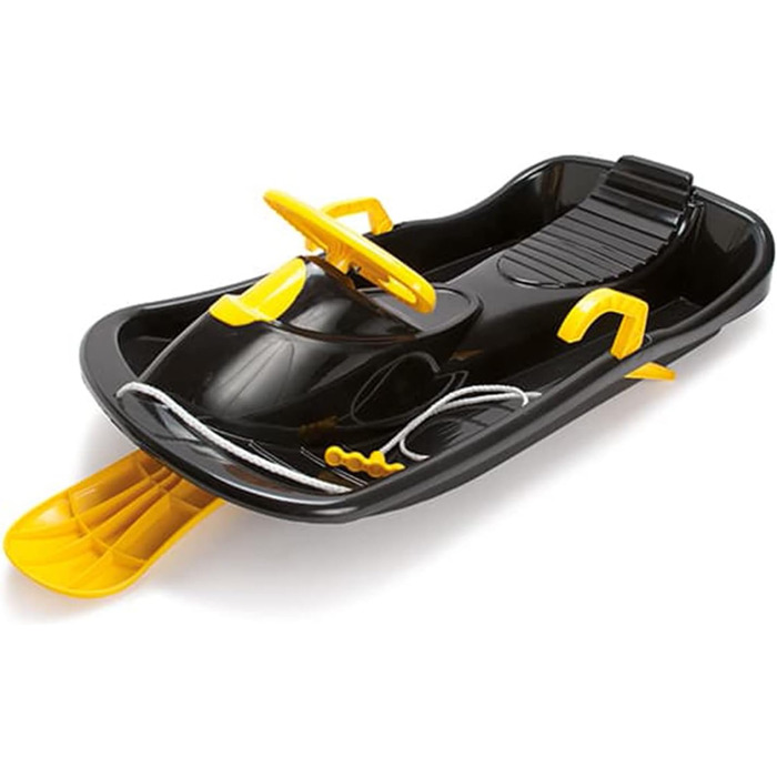 Керовані санчата для дітей від 3 років - З кермом і гальмами та мотузкою з ручкою - Дитячі санчата для зимових видів спорту - Санч