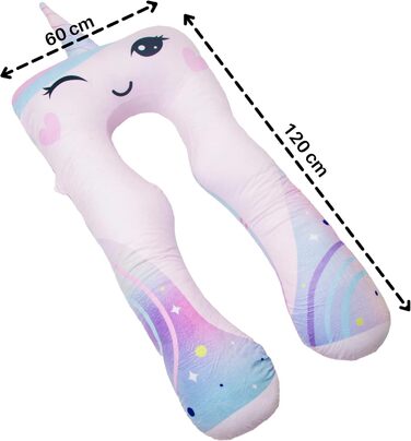 Комфортна подушка для здоров'я дітей подушка для сну антистрес подушка для дітей з СДУГ (єдиноріг)