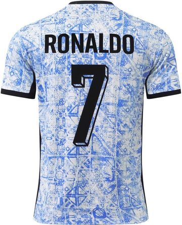 Новий подарунковий набір дитячої футбольної майки/шортів/шкарпеток для виїзду 7, розміри для юнаків, білий/синій, 30 / 176 (12-13 років)