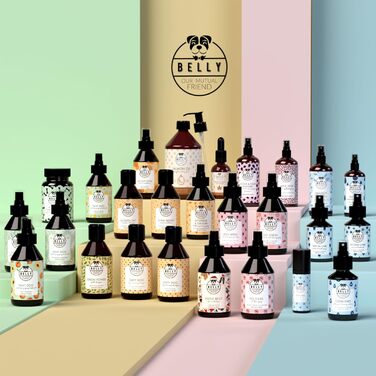 Шампунь для собак Belly Anti-Odor - 250 мл - Зволожувальний та заспокійливий шампунь для собак на основі зеленого чаю та алое вера, нейтральний pH, веганський, без силіконів та парабенів, аромат зеленого чаю