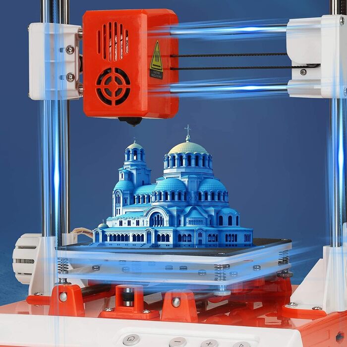 Принтер K1 Міні-настільний набір для початківців, дітей та підлітків 3D-принтер із магнітною знімною пластиною PLA Filament USB-ка