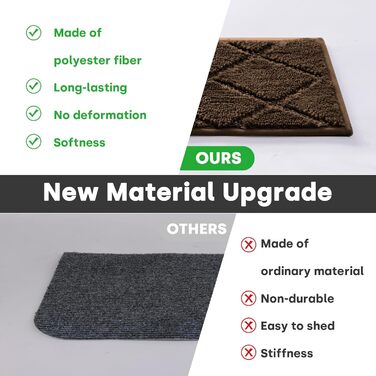 Килимки для сходів JOENIE, нековзні, для приміщень, 76,2 x 20,3 см, доріжки для дерев&39яних сходів, окантовка, килимки для сходів для дітей та собак, 100 поліестер, основа TPR (коричневі, 12 шт. ) коричневі 12 шт.