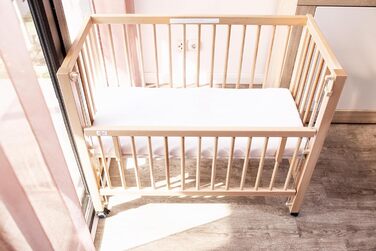 Дитяче ліжечко tiSsi Side-by-Side, натуральний колір, бежевий