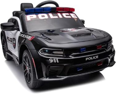 Дитячий транспортний засіб - електромобіль Dodge поліцейський ліцензійний - акумулятор 12В, 2 двигуни - пульт дистанційного керува