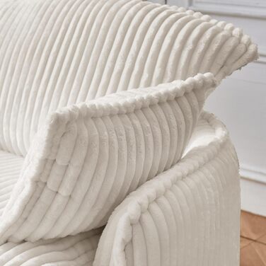 Звичайний розкладний компресійний диван-крісло, одномісний диван з підставкою для ніг, м&39який та зручний пеленальний диван, диван з подушками для підлокітників (бежевий)