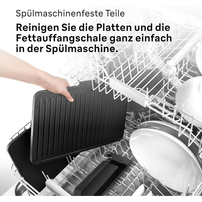Контактний гриль 3-в-1, барбекю та духовка, велика поверхня гриля (12 гамбургерів), 2000 Вт, 230, можна мити в посудомийній машині (plancha & grill), піддон для крапель жиру, електричний гриль Indoor MultiGrill 7 - 1 пластина для гриля, 1 плоска плита, 7 