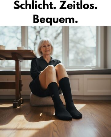 Пар комфортних шкарпеток без еластичної манжети та безшовних для жінок та чоловіків, медичні шкарпетки без еластичної манжети з комфортною манжетою, розмір 43-46, чорні, 24 10