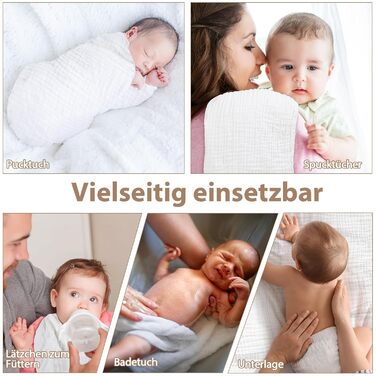 Муслінові серветки для відрижки набір з 5 серветок 65x65 см муслінові серветки 100 бавовняна тканина поглинаючі складні пелюшки дл