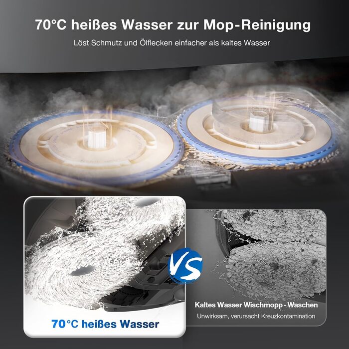 Повний вакуумний робот з функцією миття підлоги, акумуляторний пилосос, універсальна станція для прибирання, 11000 Па, технологія