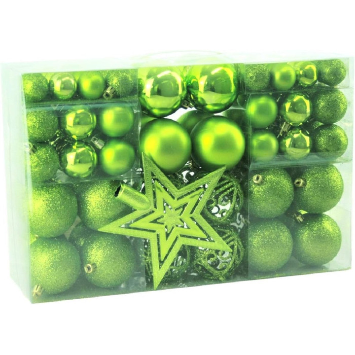 Різдвяних кульок та зірка на верхівці ялинки зеленні Geschenkestadl