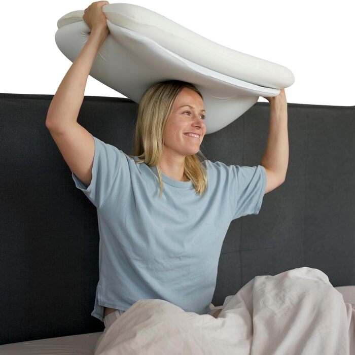 Подушка для сну на боці з чохлом Подушка для сну на животі Ергономічна подушка Подушка від болю в шиї Розроблено разом зі швейцарським лікарем Лауреат премії Red Dot (70x40 см)