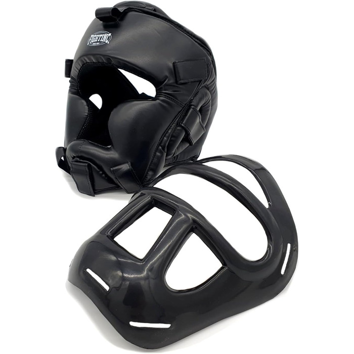 Захист голови, щиток для обличчя, шолом для крав-мага, SV, з сіткою для самооборони, захист обличчя, боксерський шолом, носовий захист, спаринг, чоловіки, жінки, S/M, чорний