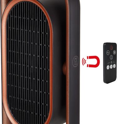 Обігрівач Unold 86535 3D - мідний/чорний, 1800 Вт, захист від перегріву, клас захисту II, вентиляція, тепле повітря, гаряче повітря, 3D циркуляція повітря - коливання 80