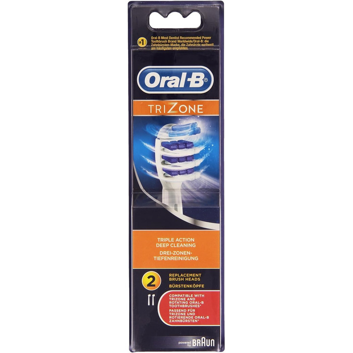 Щітки Braun Oral-B TriZone, упаковка з 2 шт.