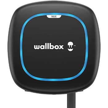 Зарядний пристрій для електромобілів (7,4 кВт, тип 2, Wi-Fi, Bluetooth, OCPP, внутрішній/зовнішній, 7м, проста установка), чорний