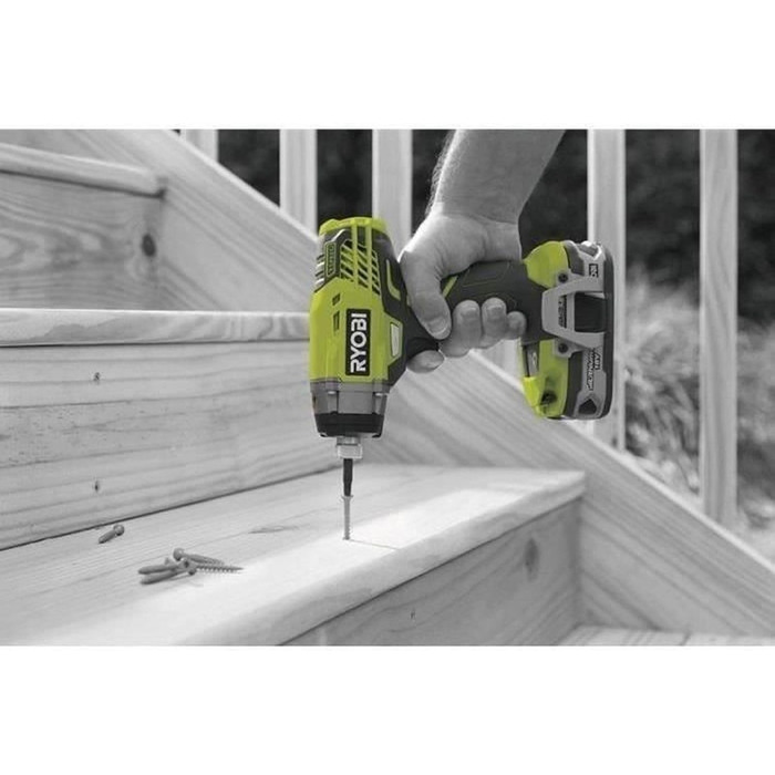 Акумуляторний ударний гайковерт RYOBI 18 В ONE R18ID3-0 (крутний момент 220 Нм, частота обертання на холостому ходу 0-3200 хв, час