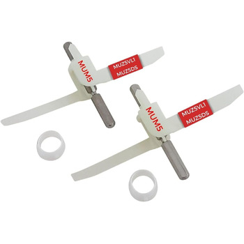 Світло-блакитний набір з 2 тримачів для кухонного комбайна Bosch MUM5 I Запасна частина для подрібнювача гілок безперервної дії підходить для аксесуарів MUZ5VL1, MUZ5DS і MUM5 00630760 630760 I Bosch MUM5