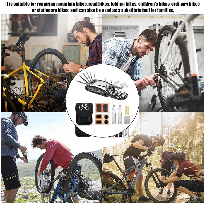 Набір інструментів для велосипеда, багатофункціональний 16-в-1