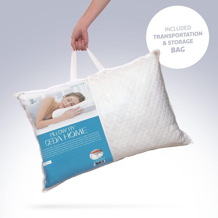 Ортопедична подушка преміум-класу 50x70 см, подушка з лускатками піни з ефектом пам&39яті, ергономічна підтримка шиї, подушка для сну на боці, подушка для сну на спині, подушка для підтримки плечей, чохол, який можна прати