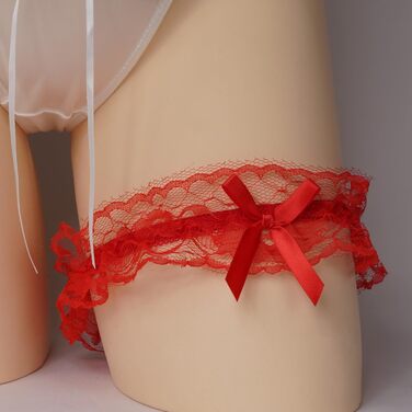 Жіночі підв’язки Umiin, мереживні, з блакитною стрічкою, універсальний розмір