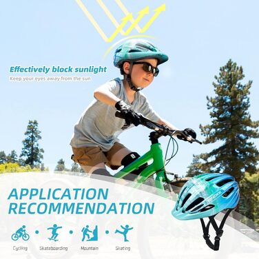 Велосипедний шолом дитячий Хлопчики 52-58см, Дитячий Велосипедний Шолом зі Світлом Дитячий Велосипедний Шолом Дівчатка Дитячий Шол