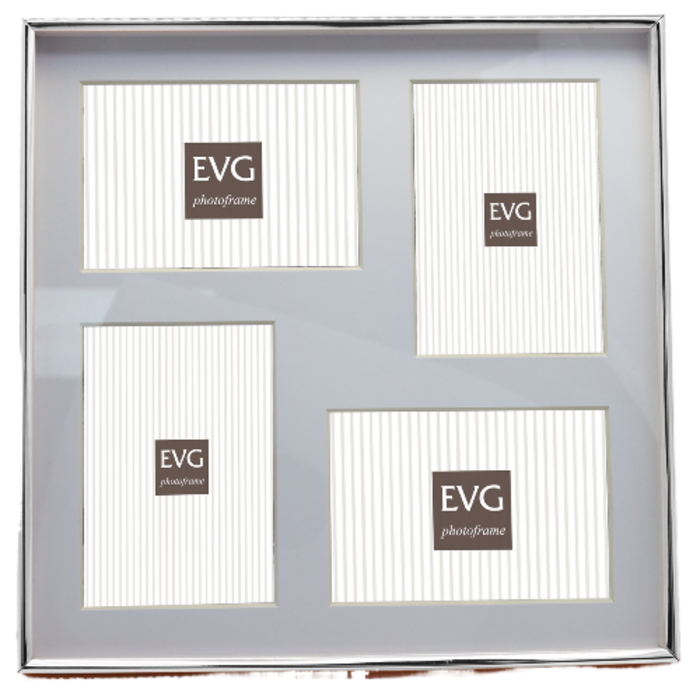 Фоторамка EVG ONIX 10х15 A02 COLLAGE 4 Silver  (7119202)