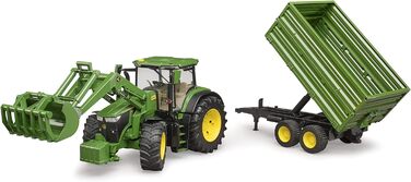 З фронтальним навантажувачем і причепом, 09828 John Deere 7R 350