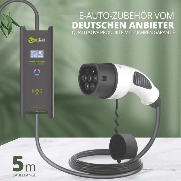 Зарядний пристрій 3-фазний 16А CEE штекер 11кВт Електромобіль Перемикач зарядного блоку Зарядний кабель Сумісний з GLE500e, E-Tron