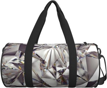 Дорожня сумка-циліндр з діамантовим візерунком, спортивна сумка для чоловіків та жінок, сумка-мішок, спортивна дорожня сумка
