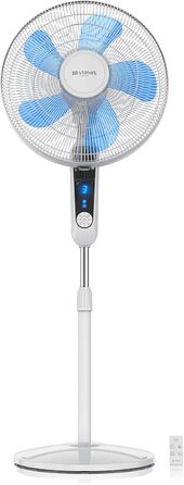 Вентилятор на підставці Silent з пультом дистанційного керування та дисплеєм - мобільний вентилятор - коливання 80 - 60 Вт - венти