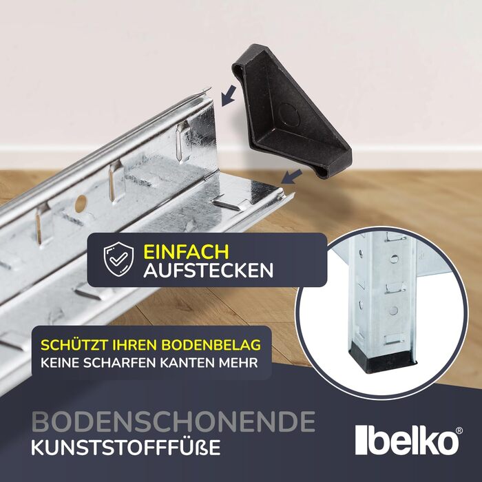 Посилений стелаж Belko, комплект з 2 шт. , стелажі для зберігання, 180 x 90 x 40 см, 2 шт. и, стелаж для підвалу, стелаж без болтів, стелаж для майстерні, вантажопідйомність до 875 кг, 24