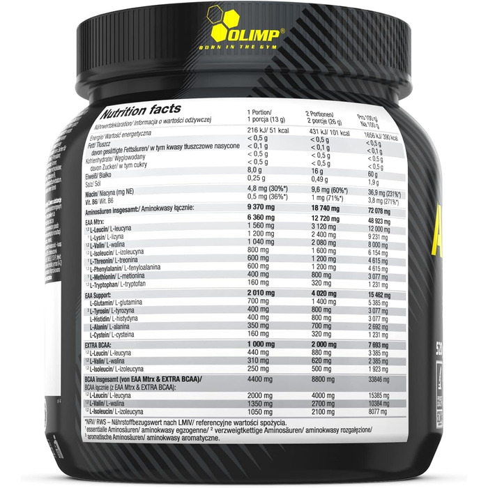 Передтренувальний бустер AMINO EAA XPLODE POWDER, апельсин, 520 г