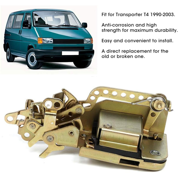 Дверний замок Outbit - Механізм замка передніх правих дверей підходить для транспортера T4 1990-2003 701837016D