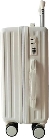 Набір валіз Leandra 4 шт., жорсткий корпус, колеса, телескопічна ручка, кодовий замок, білий колір, колекція NTK