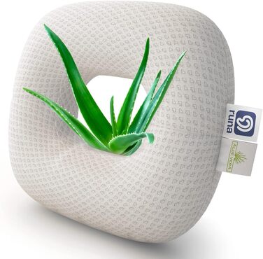 Подушка для пірсингу Lelekka Runa з отвором посередині для полегшення болю у вусі, включаючи 2 чохли. Подушка-пончик з отвором, подушка для зняття тиску.