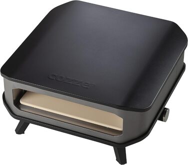 Газова піч для піци Cozze на відкритому повітрі - швидко та легко, ідеально підходить для піци Ø34 см, електронне запалювання, двошарова термостійка тип, 17'