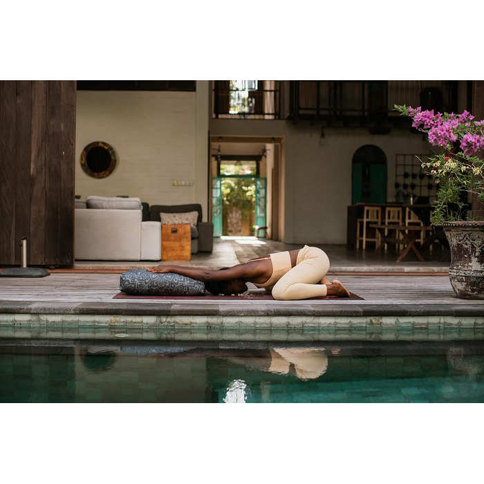 Подушка для йоги Зручні, підтримуючі, екологічно чисті, розкішні подушки для йоги Перероблена мікрофібра, виготовлена з пластикових пляшок Натуральна бавовна, наповнювач з пінопласту, чорний колір