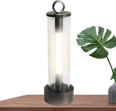 Ліхтарі для кемпінгу Підвісний яскравий світлодіодний ліхтар з 3 режимами Портативний ліхтар з USB-акумулятором ємністю 2000 мАг для кемпінгу, до 18 годин роботи - для дому, спальні, походів, скелелазіння, подорожей, патіо, балкону, сірий