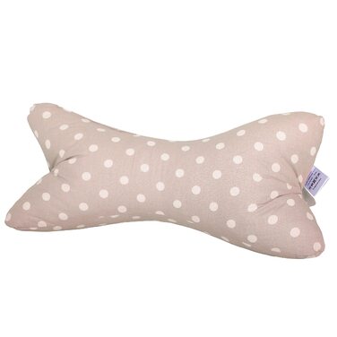 Подушка-рулончик для шиї Dr. Berger Reading Bone, подушка для книги, телевізора - 100 бавовняна декоративна подушка як підставка для книги, планшет, телевізор, ергономічна подушка для шиї з візерунком у горошок, подушка для читання для комфортного читання