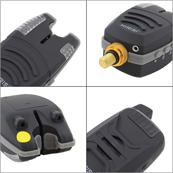 Бездротовий сигналізатор клювання Hirisi Tackle для лову коропа, водонепроникний, з вушною петлею, 200 м, комплект 14