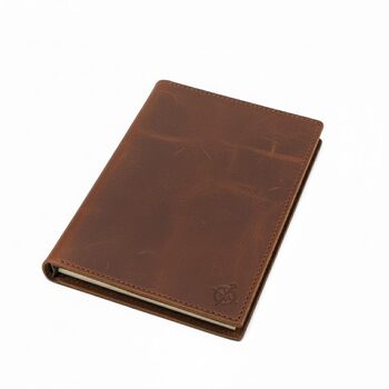 Планер Wanderings зі шкіри A5 сільський багаторазовий щоденник на 6 кілець органайзер ручної роботи зі справжньої шкіри сумісний з Filofax. 100 аркушів, 200 сторінок у лінійку 6&39 x 8,5&39 / 22 x 15 см