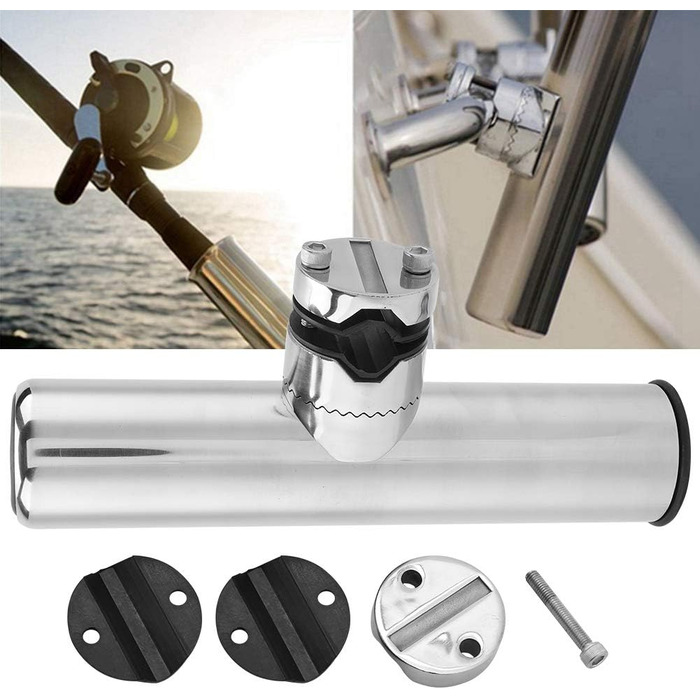 Підставка для вудок KSTE, підставки для вудок, тримачі для вудок, аксесуари для тримачів для вудок з нержавіючої сталі для рейок від 1&quot до 1-1/4&quot