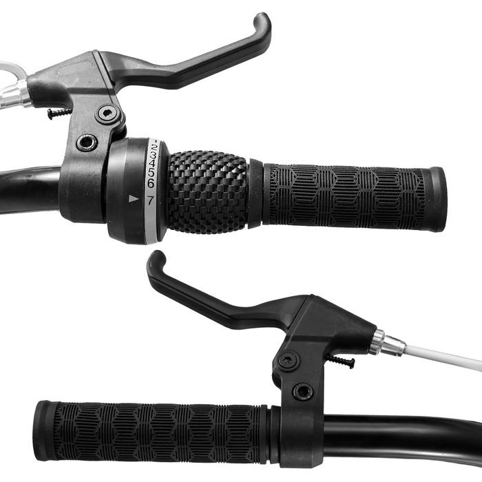 Дитячий велосипед JOYSTAR Lubbock 20 24 дюйми для хлопчиків та дівчаток віком 7-12 років, гірський велосипед хардтейл для дітей з 1/7-швидкісною коробкою передач, білі шиповане покриття, дитячий велосипед білого кольору 20 дюймів з 7-швидкісною трансмісіє