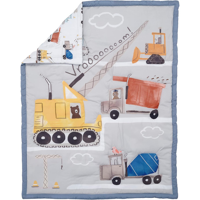 Комплект постільної білизни Bedtime Originals Construction Zone для дитячого ліжечка, 3 шт.