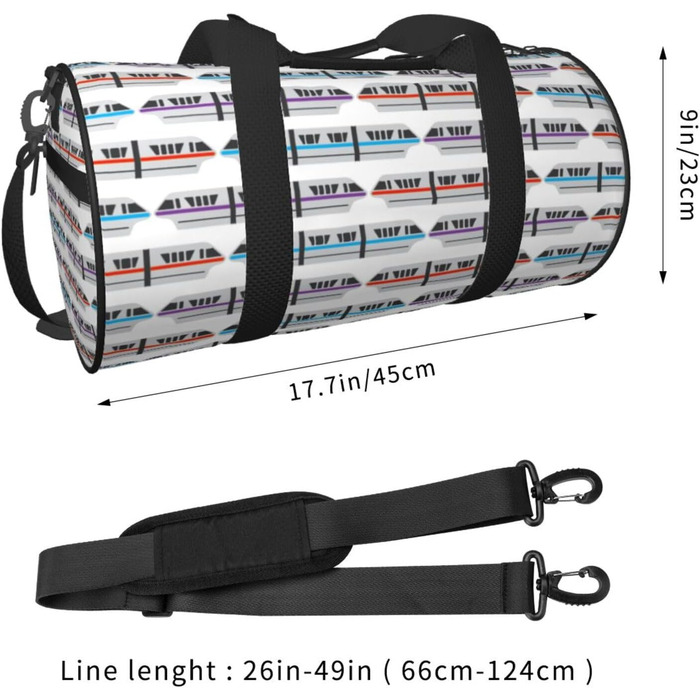 Дорожня сумка Місячні Вовки 3D, кругла, великої місткості, легка та міцна, ідеальний подарунок для походів, відпустки, ділових поїздок та іншого, на одне відділення, універсальний розмір