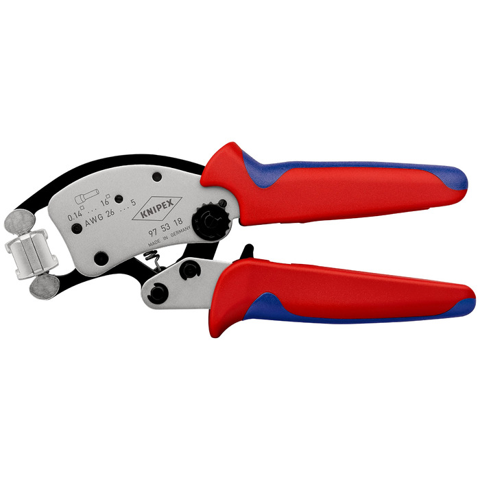 Саморегульовані обтискні кліщі KNIPEX Twistor16 для квадратного обтиску, 97 53 18 SB
