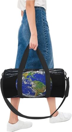 Велика спортивна сумка-дафл для подорожей Runde, міцна та з великим об'ємом, чорного кольору, універсальний розмір